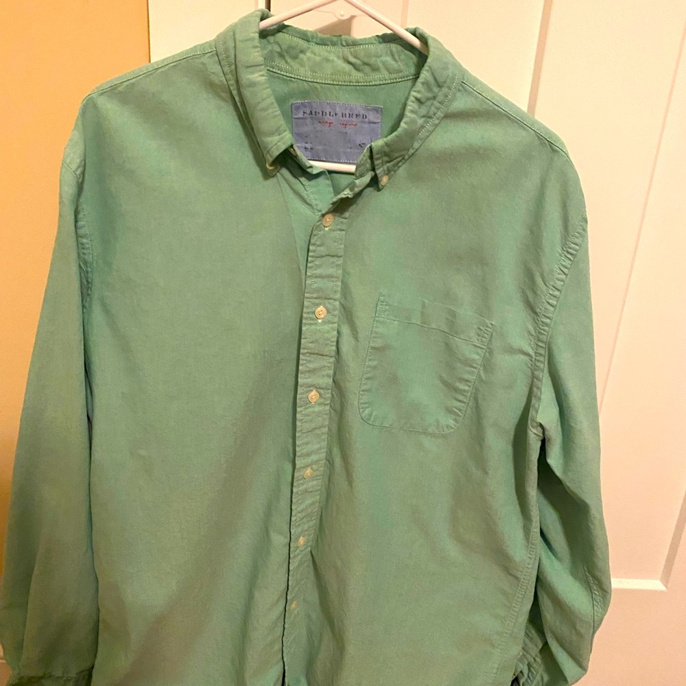 Mint Green Men’s Button Up, Large